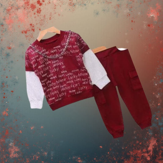 Terry  Chain Style Tracksuit